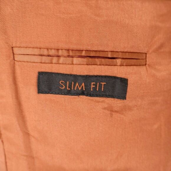 Joseph‎ Jos A Bank Wool Blue Gray Plaid Windowpane 2 Button Suit Jacket 38R - Picture 10 of 15